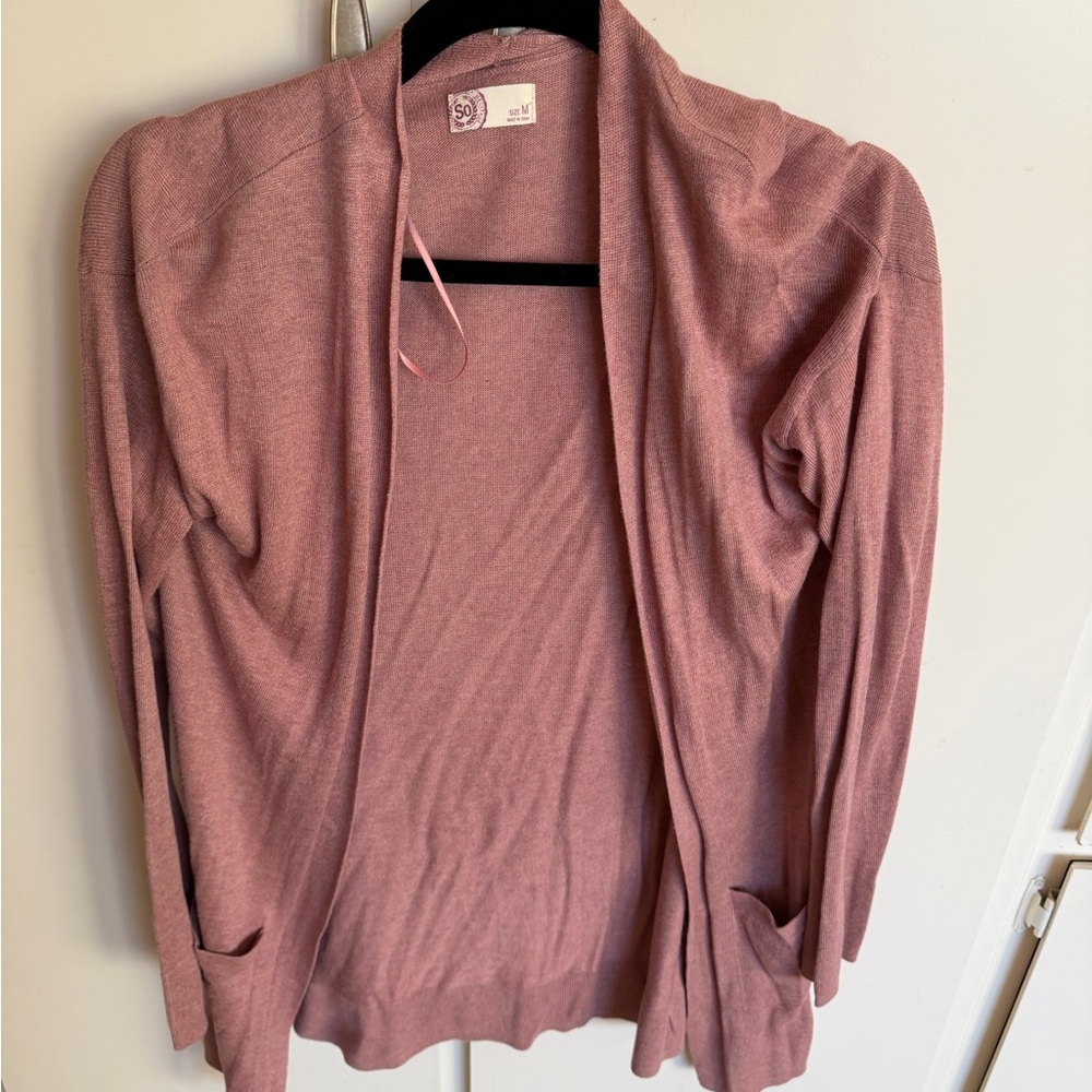 Heritage Dusty Rose Cardigan Sweater